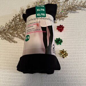 Women's Catherine Malandrino Fleece Lined Leggings Size L NWT